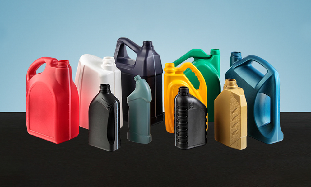 Mesin blow moulding botol minyak pelumas